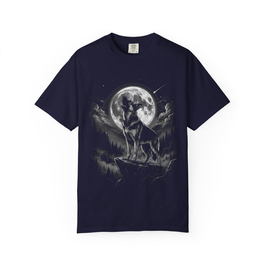 Born to Howl German Shepherd T-Shirt in True Navy from When Dogs Fly