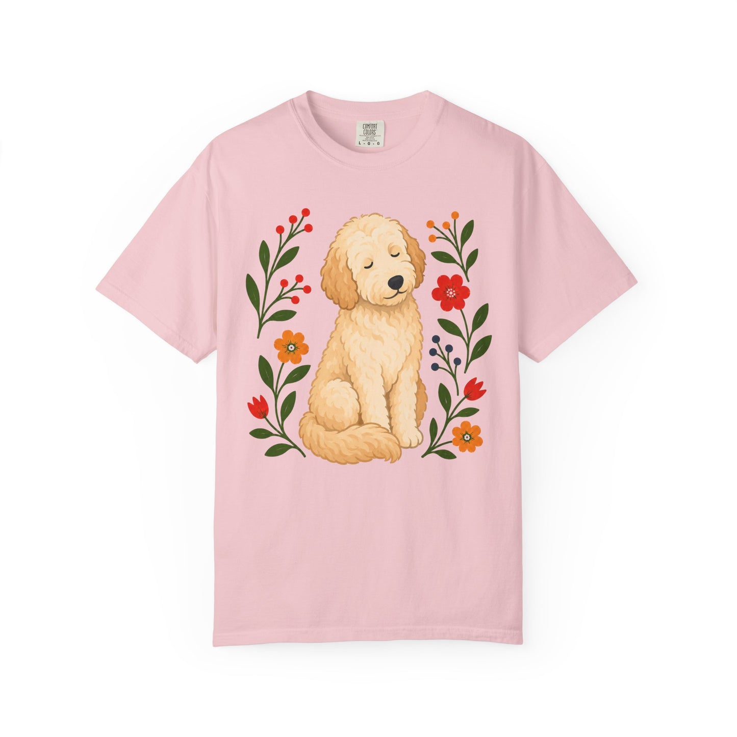 Wildflower Daydreaming Labradoodle T-Shirt