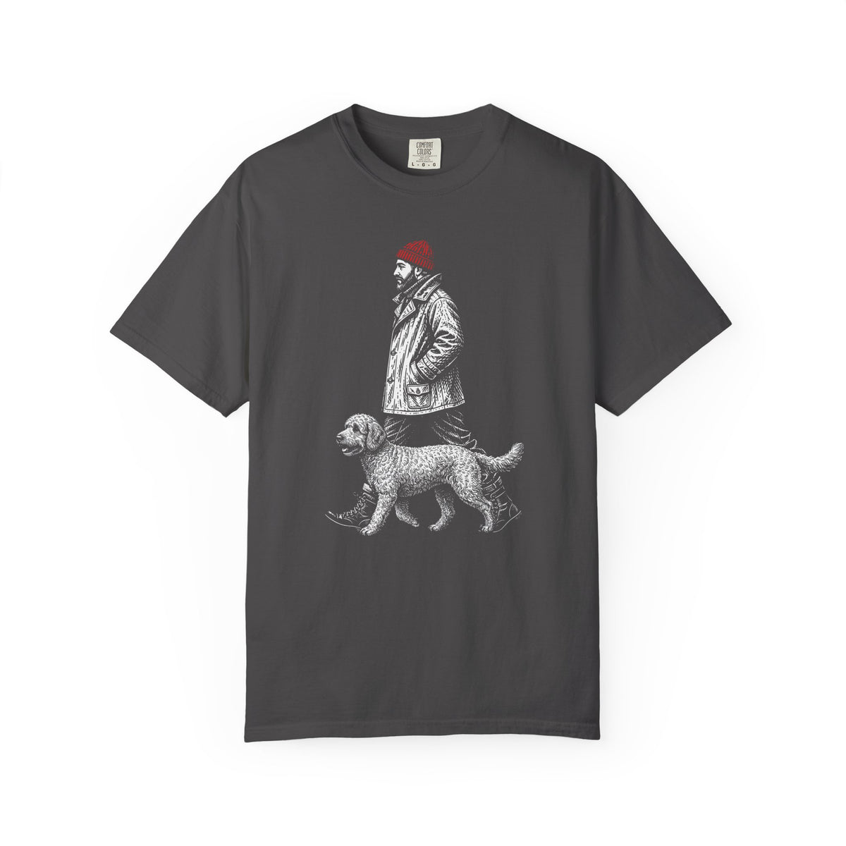 Good Company Vintage Labradoodle T-Shirt in Graphite from When Dogs Fly