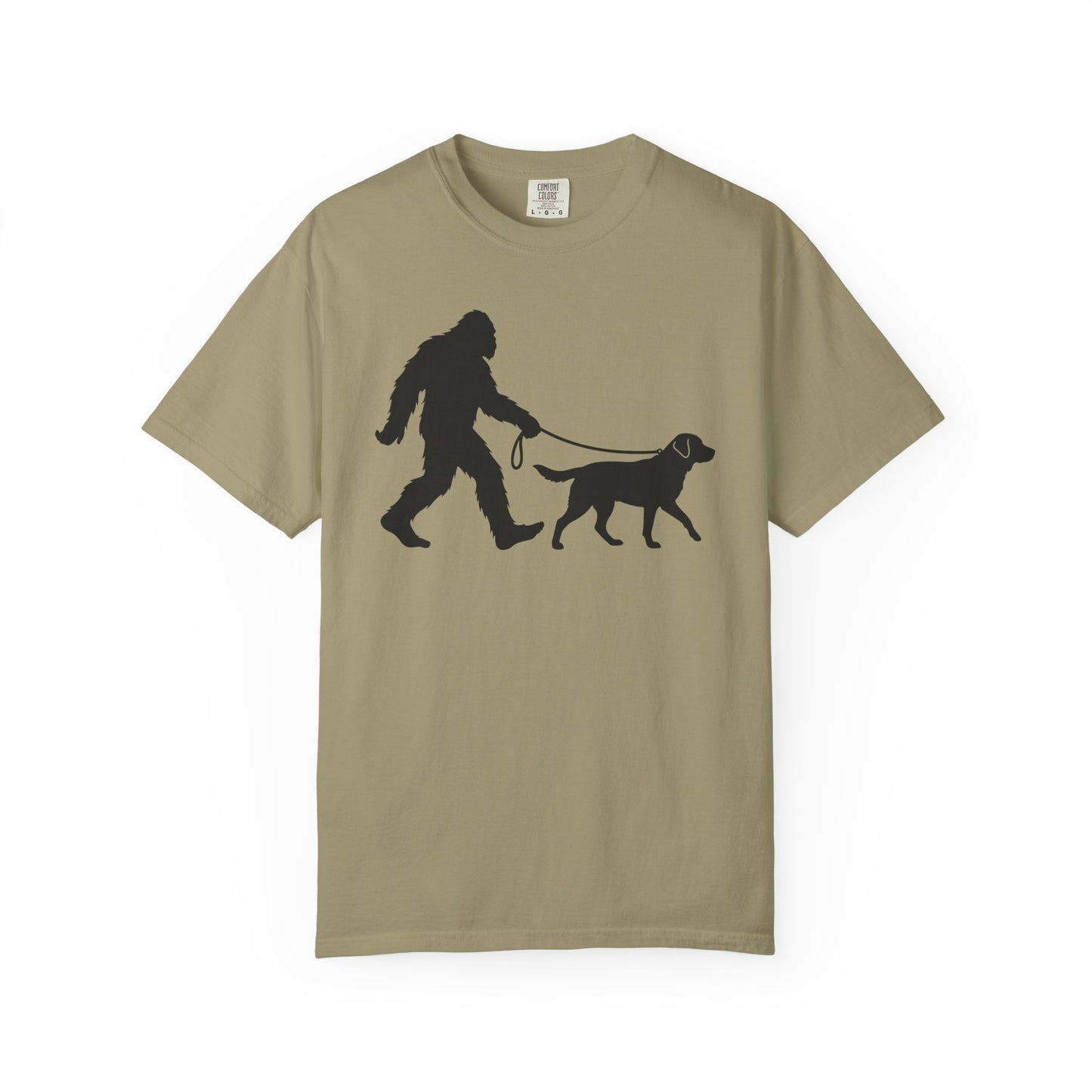 Bigfoot's Labrador Retriever T-Shirt in Khaki from When Dogs Fly