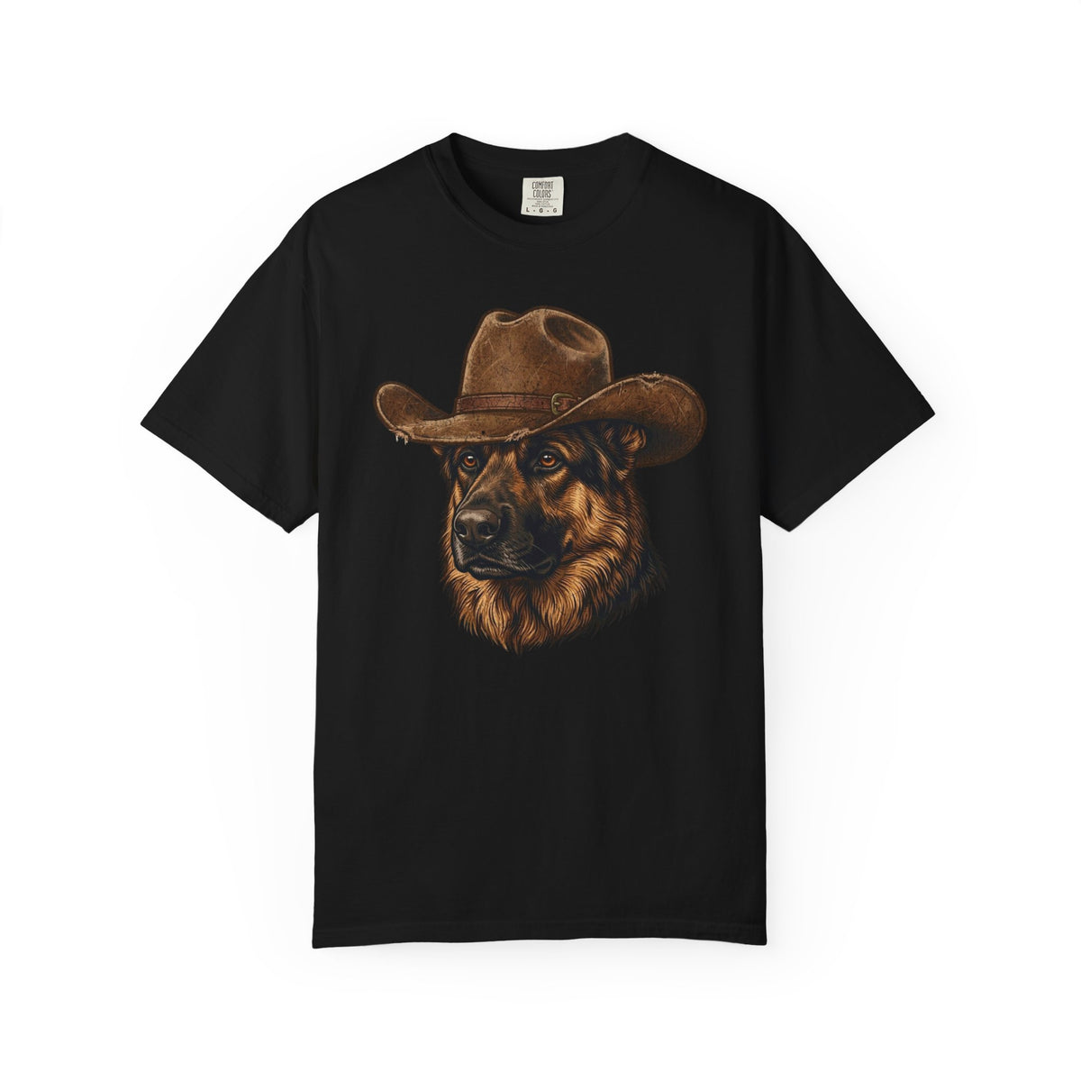 Howdy German Shepherd T-Shirt from When Dogs Fly
