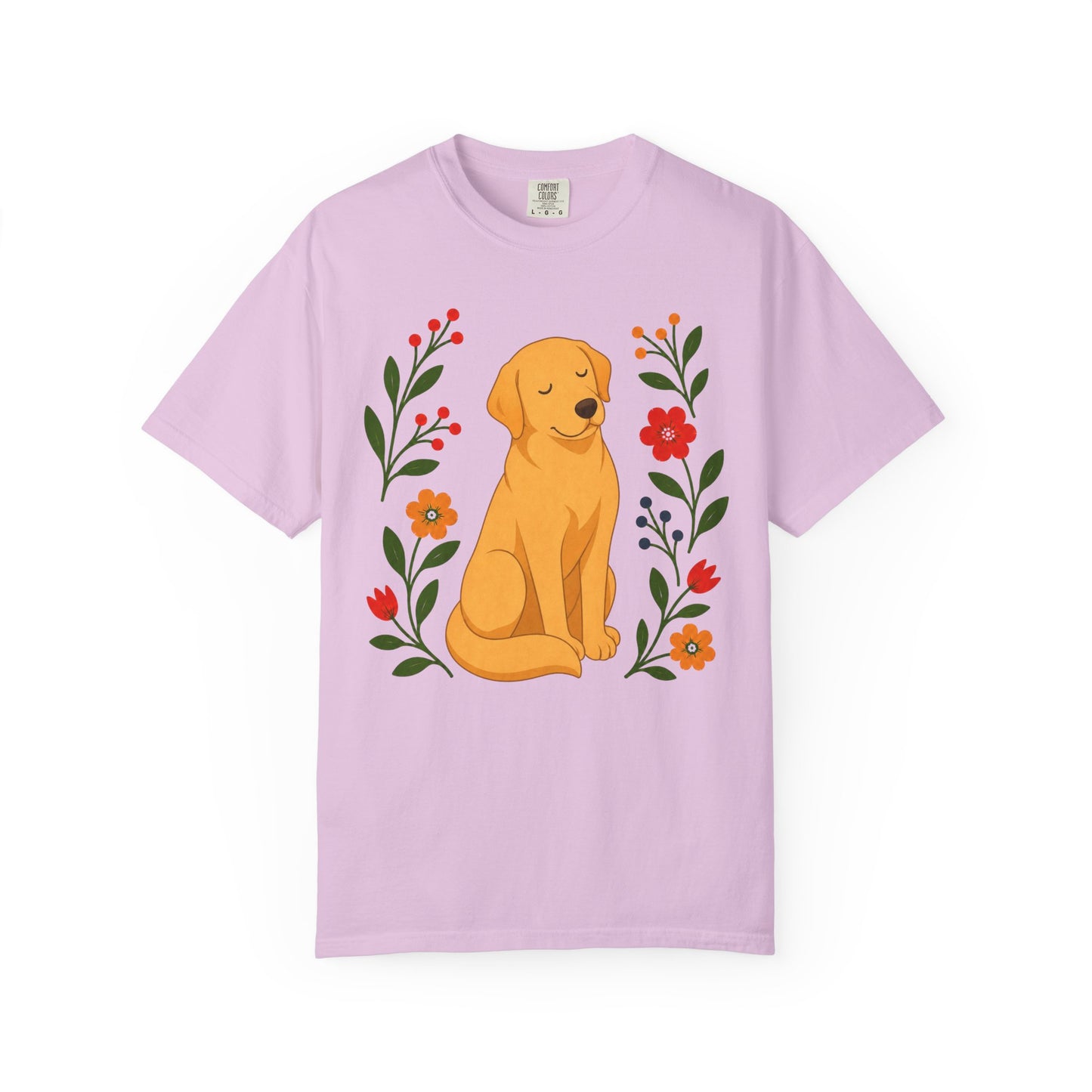 Wildflower Daydreaming Labrador Retriever T-Shirt