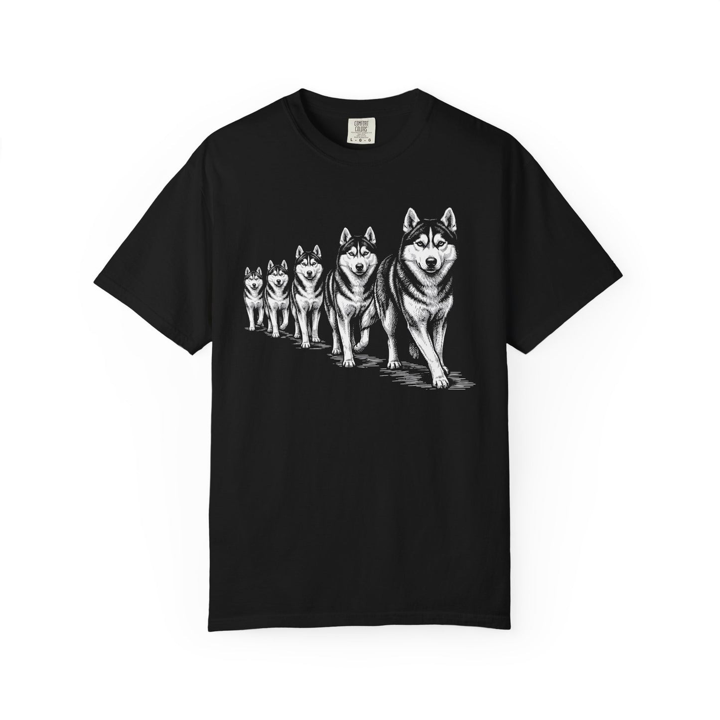 Marching Siberian Huskies T-Shirt
