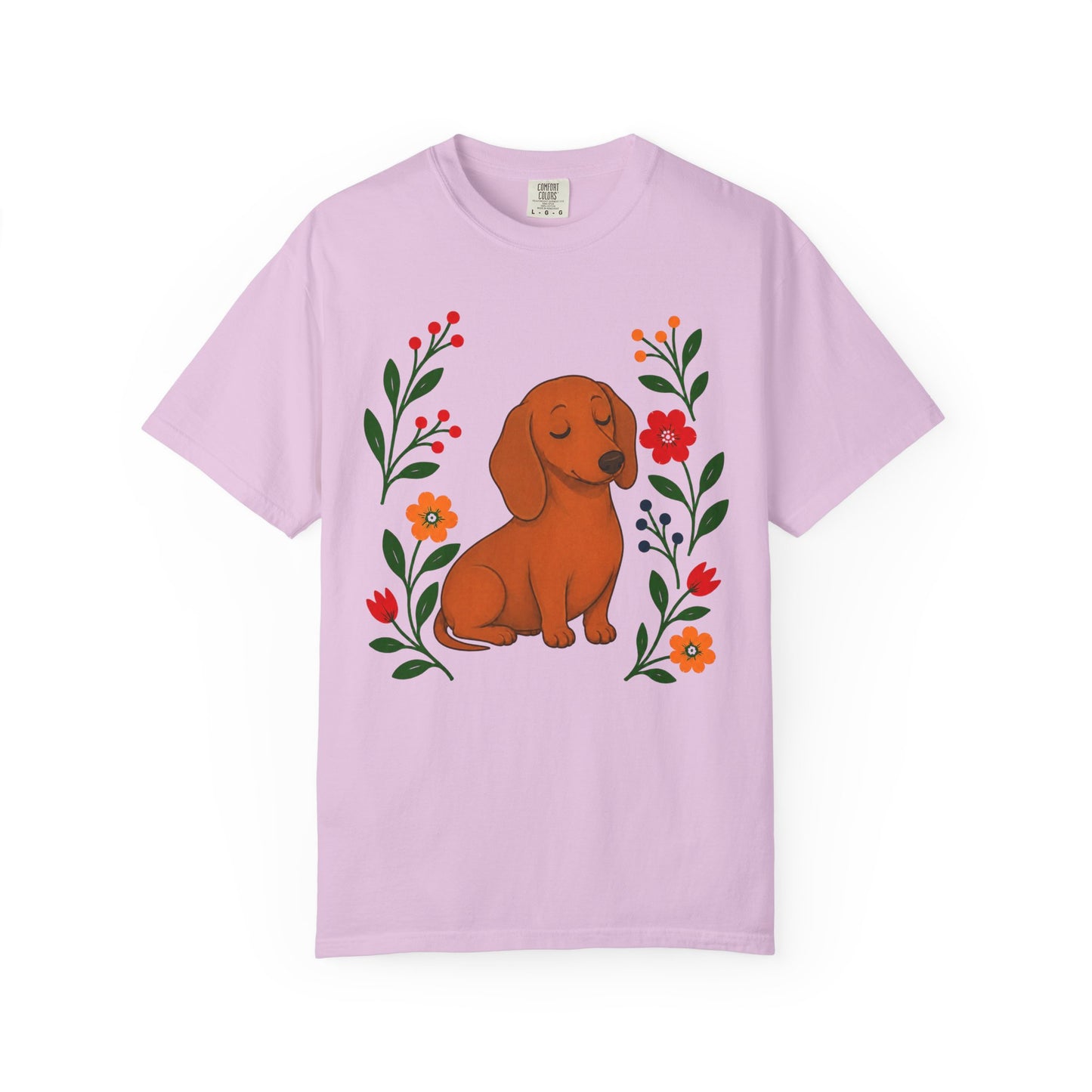 Wildflower Daydreaming Dachshund T-Shirt