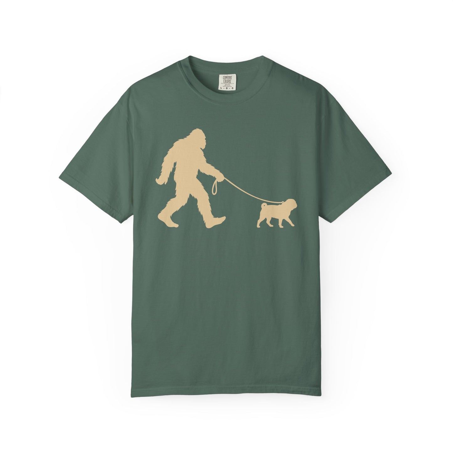 Bigfoot's Pug T-Shirt in Blue Spruce from When Dogs Fly