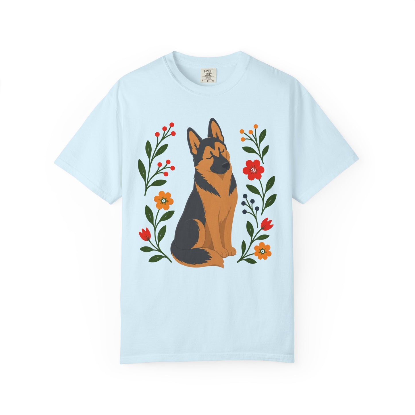 Wildflower Daydreaming German Shepherd T-Shirt