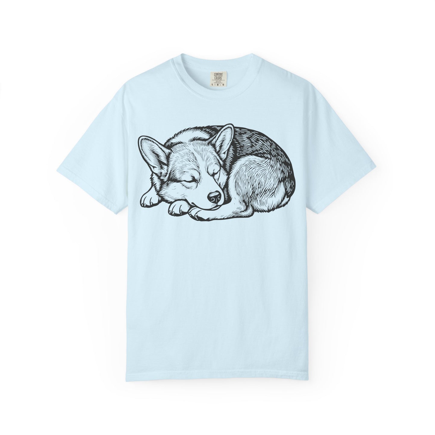 Cozy Nap Time Corgi T-Shirt from When Dogs Fly