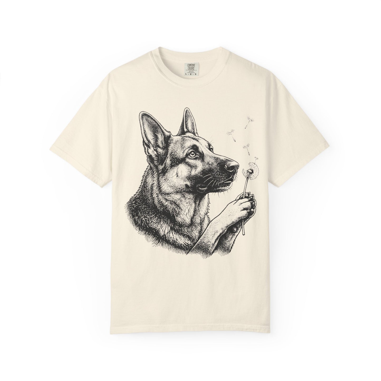 German Shepherd Dandelion Seeds T-Shirt