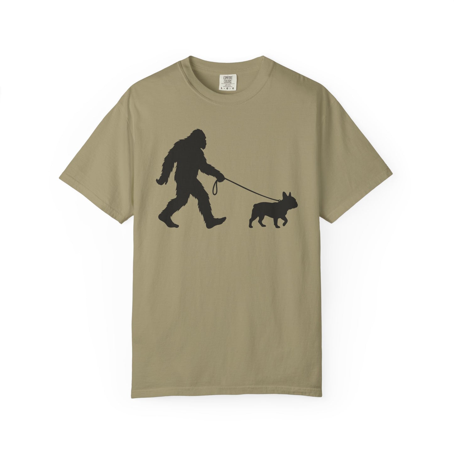 Bigfoot's French Bulldog T-Shirt in Khaki from When Dogs Fly