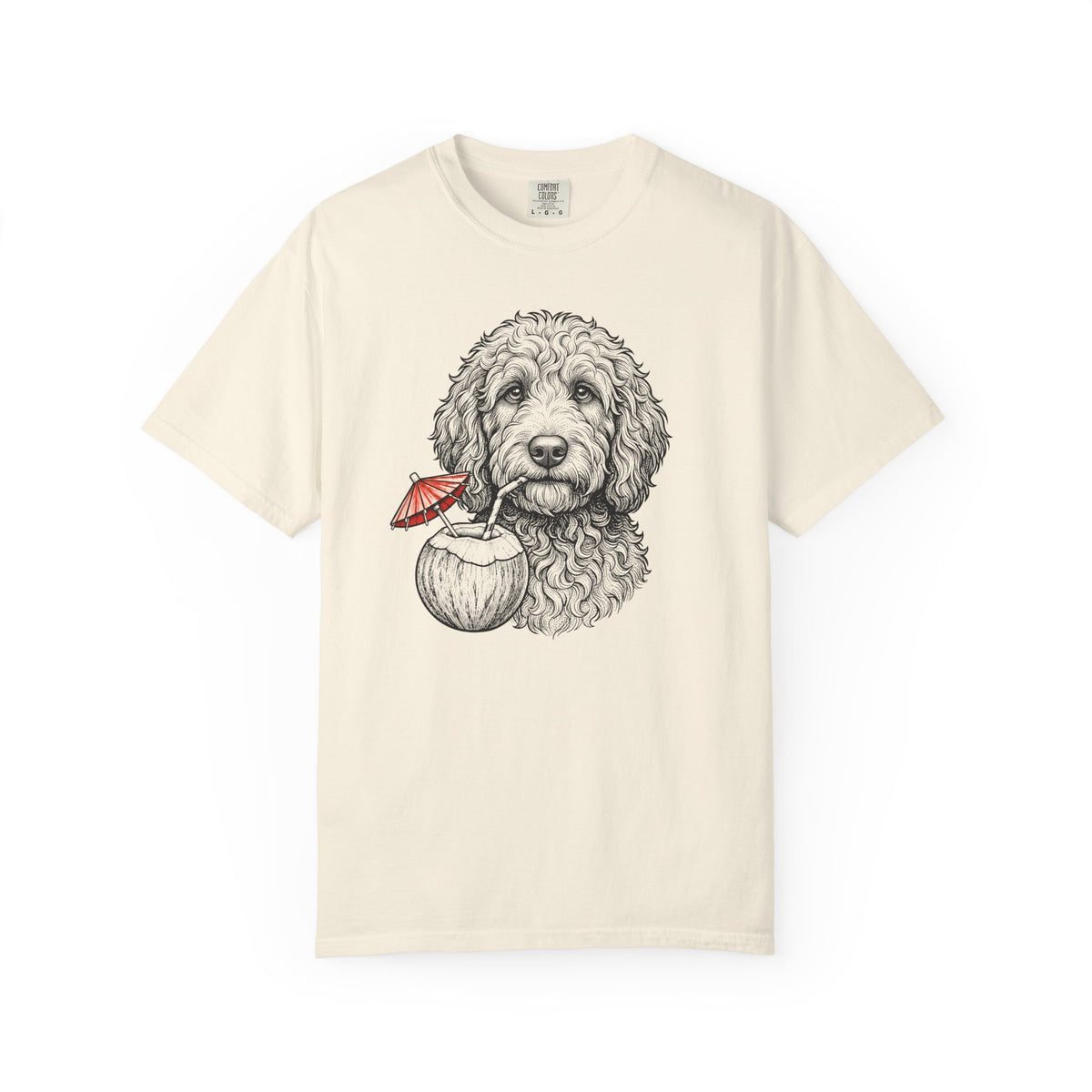 Island Time Doodle T-Shirt in Ivory from When Dogs Fly