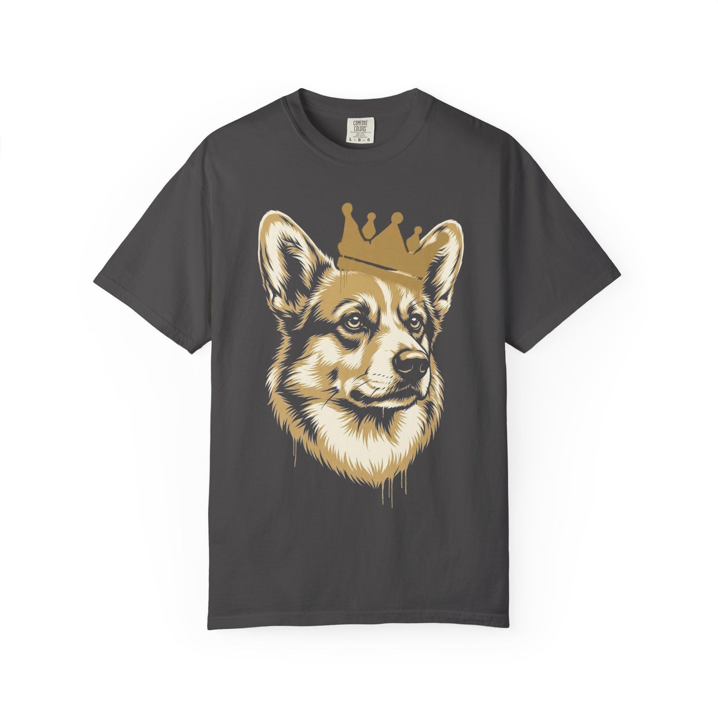 Long Live the Corgi T-Shirt in Graphite from When Dogs Fly