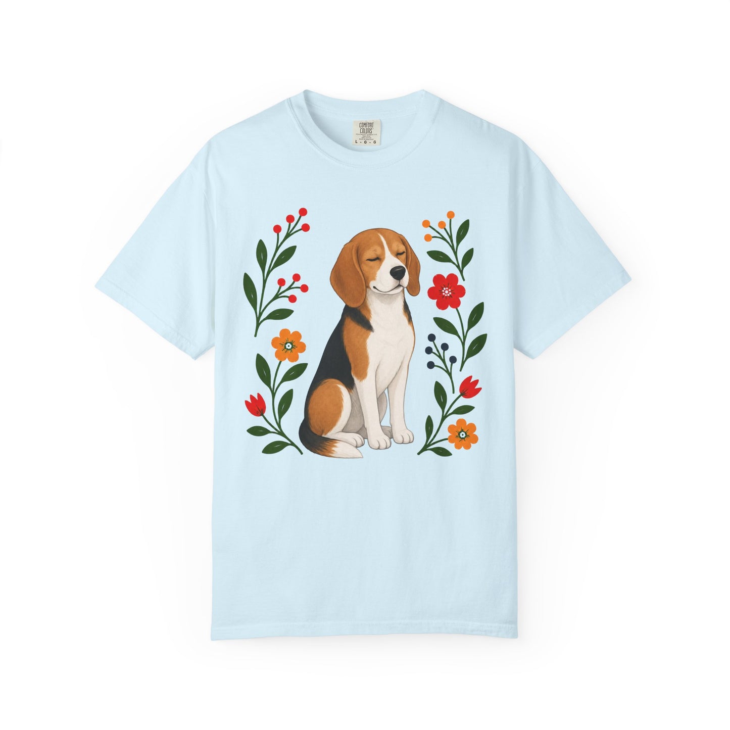 Wildflower Daydreaming Beagle T-Shirt