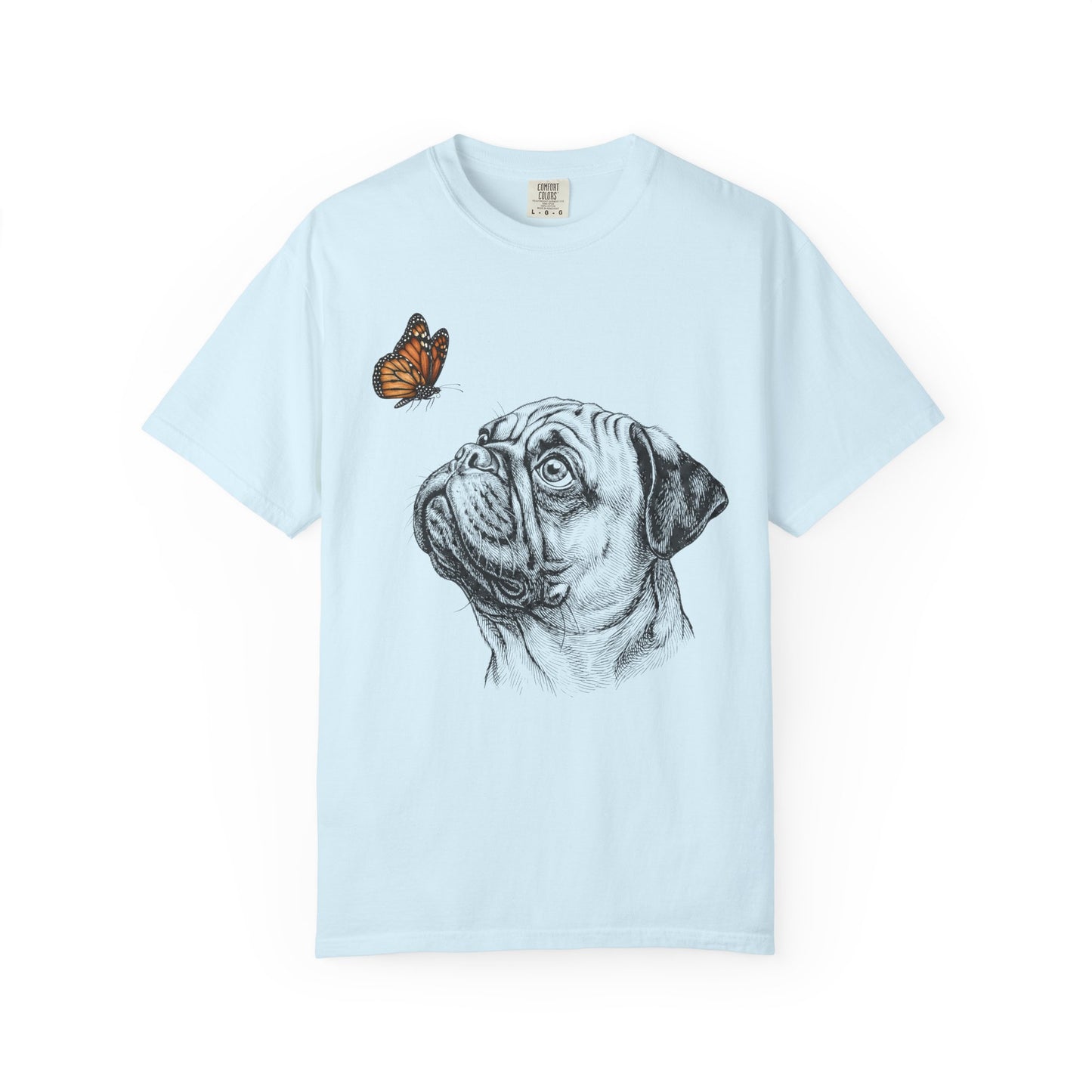 Hello Butterfly Pug T-Shirt