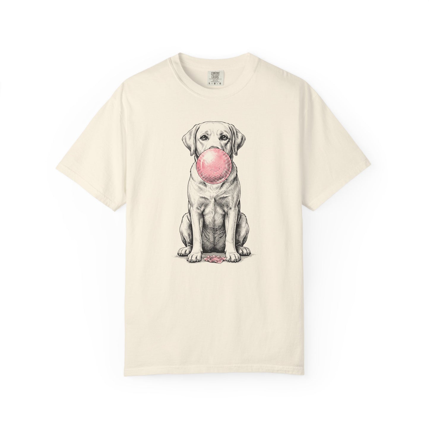 Bubblegum Labrador Retriever T-Shirt in Ivory from When Dogs Fly