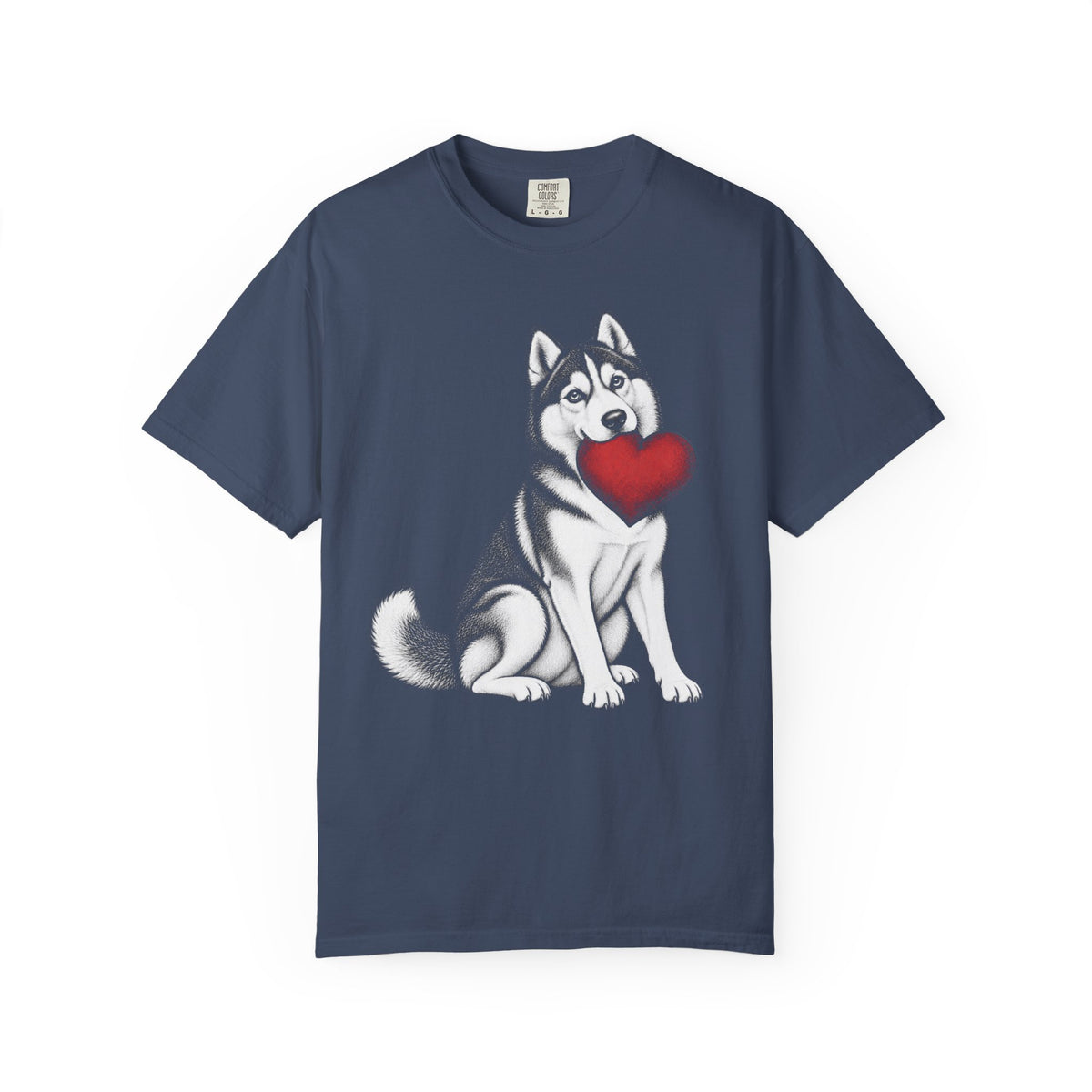 Siberian Husky Stole My Heart T-Shirt in Midnight from When Dogs Fly