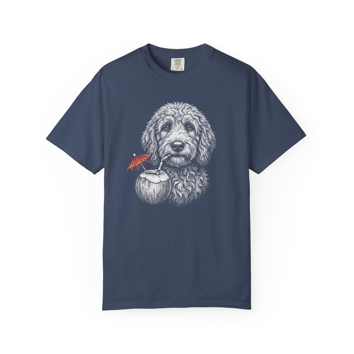 Island Time Doodle T-Shirt in Midnight from When Dogs Fly