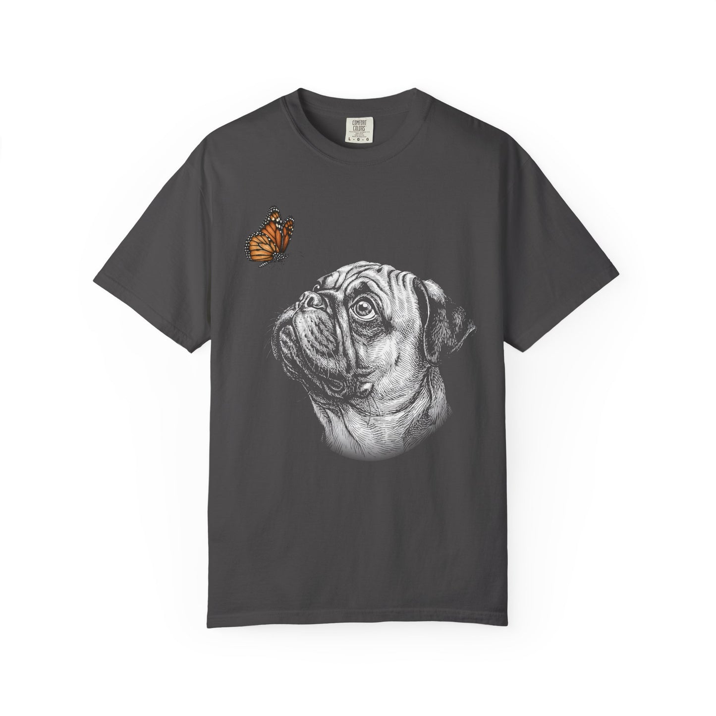 Hello Butterfly Pug T-Shirt