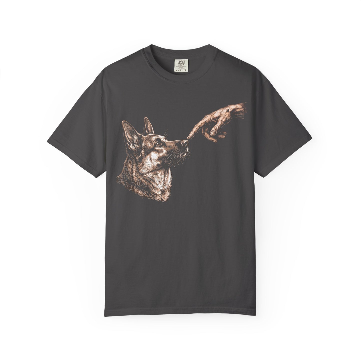 The Big Boop German Shepherd T-Shirt in Graphite from When Dogs Fly