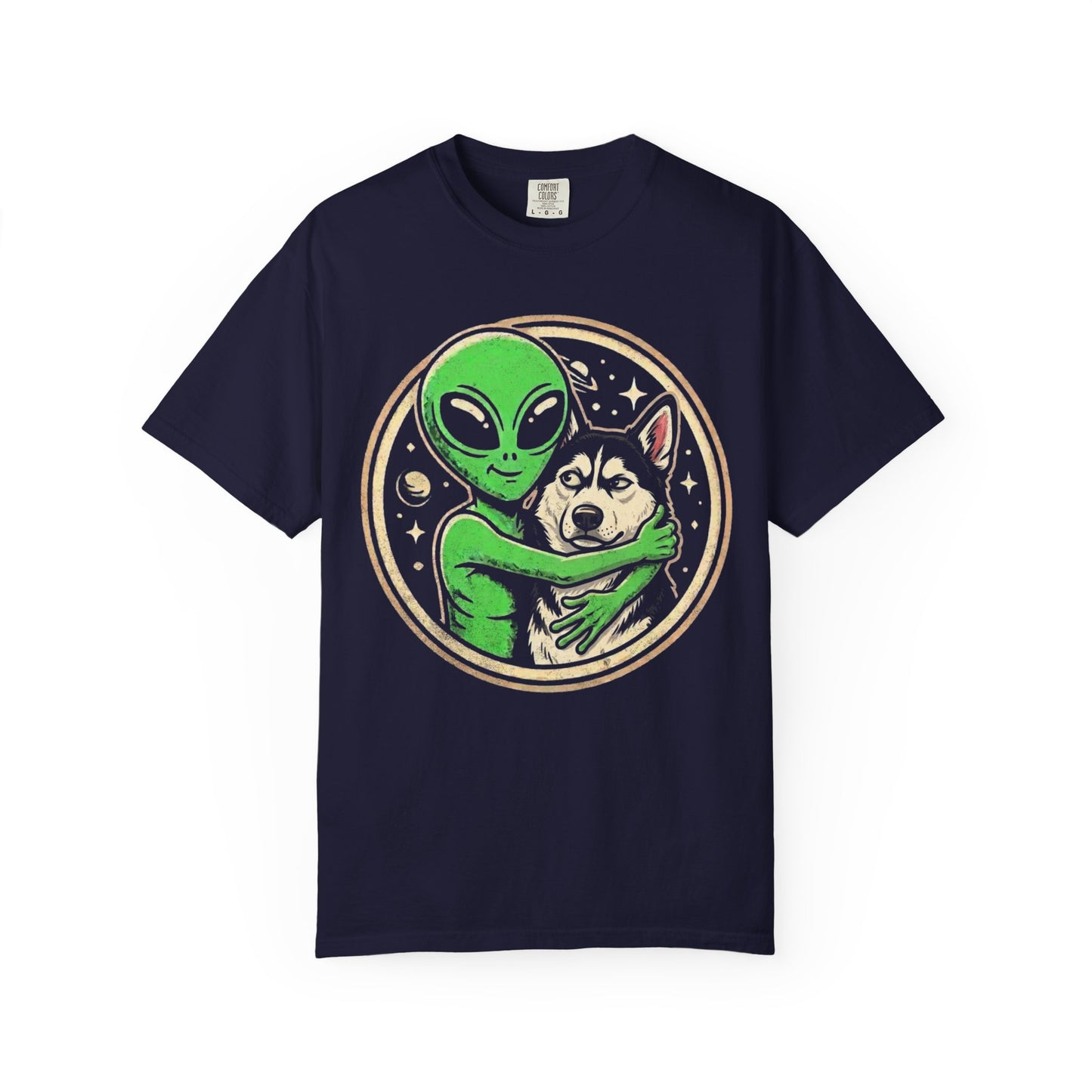 Every Alien Needs a Siberian Husky T-Shirt from When Dogs Fly
