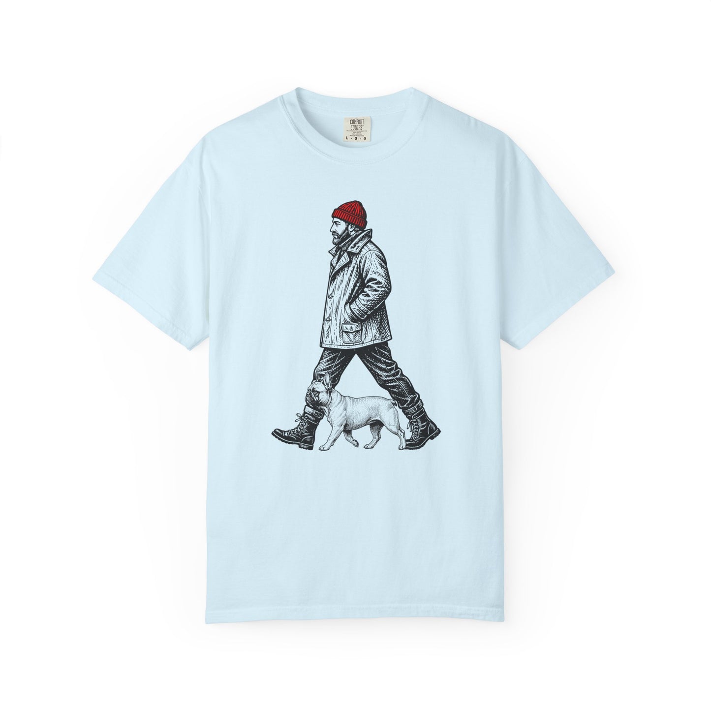 Good Company Vintage French Bulldog T-Shirt in Chambray from When Dogs Fly