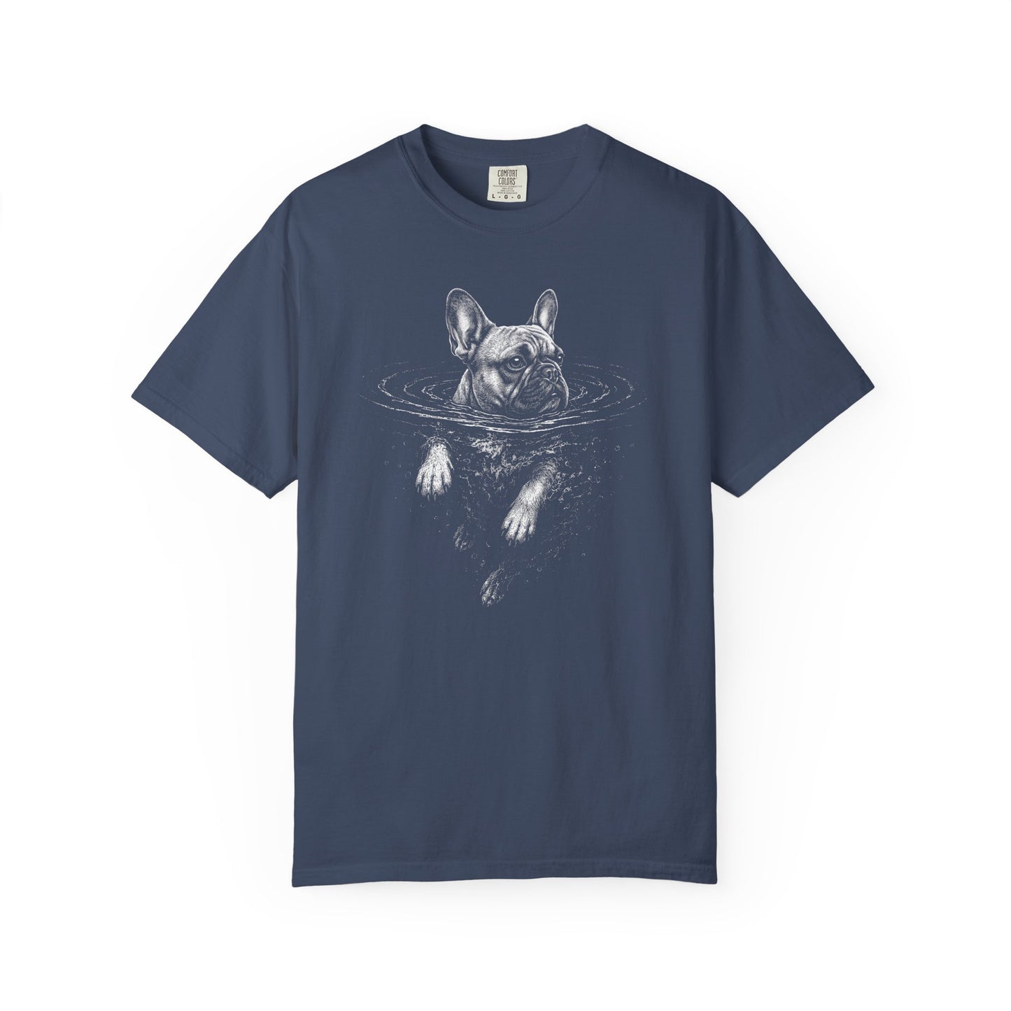 French Bulldog Dog Paddle T-Shirt in Midnight from When Dogs Fly