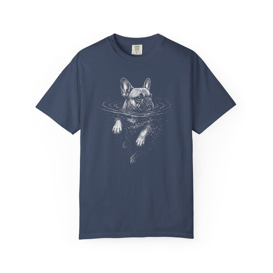 French Bulldog Dog Paddle T-Shirt in Midnight from When Dogs Fly