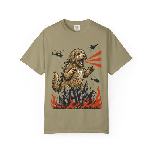 Unleashed Labradoodle T-Shirt in Khaki from When Dogs Fly