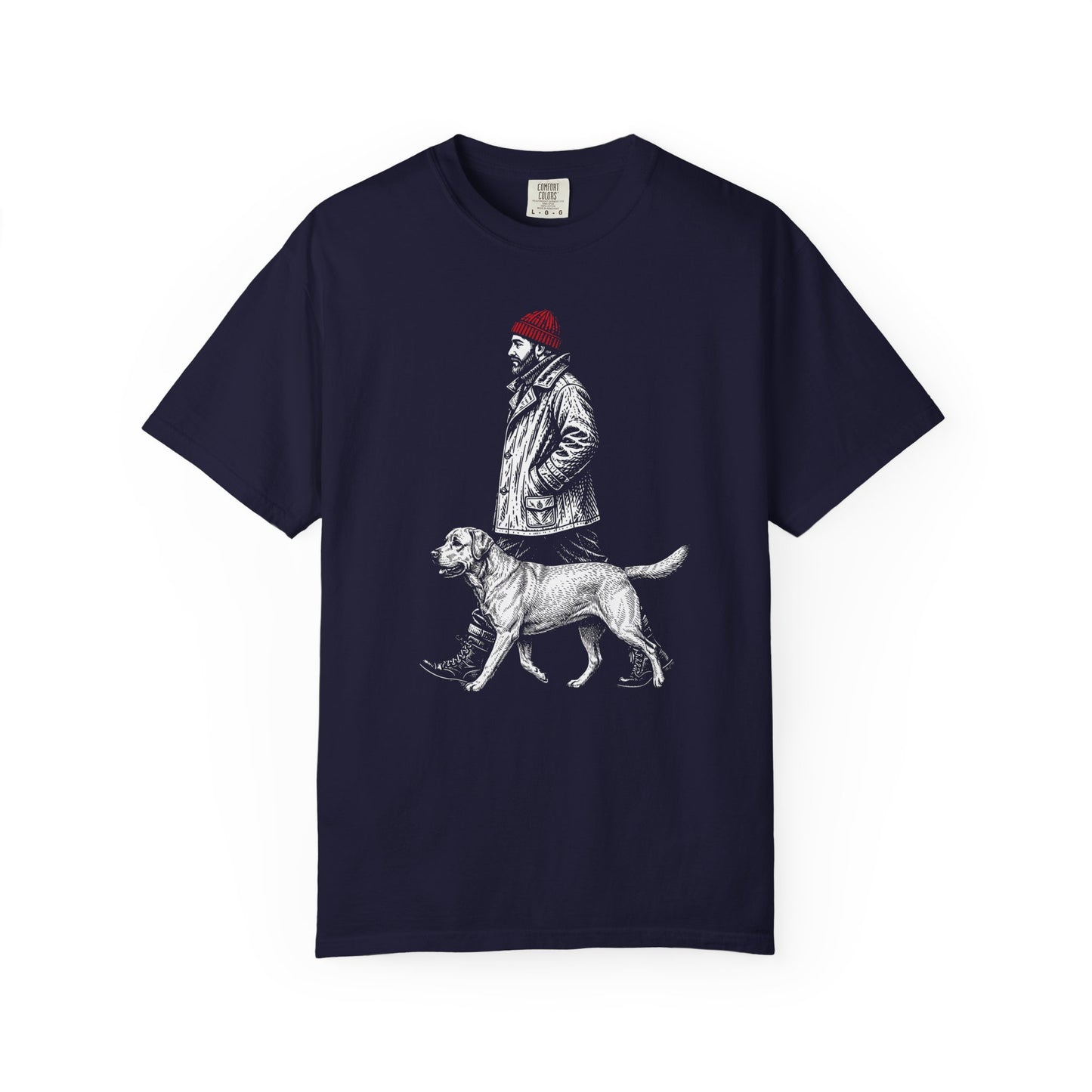 Good Company Vintage Labrador Retriever T-Shirt in True Navy from When Dogs Fly