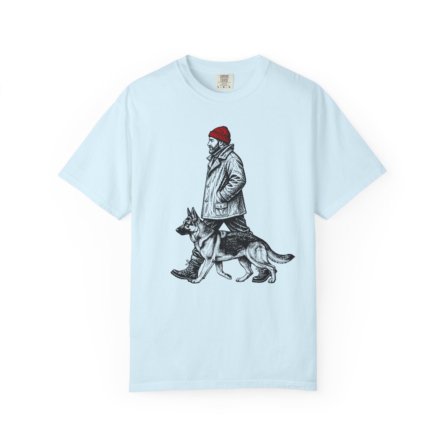 Good Company Vintage German Shepherd T-Shirt in Chambray from When Dogs Fly