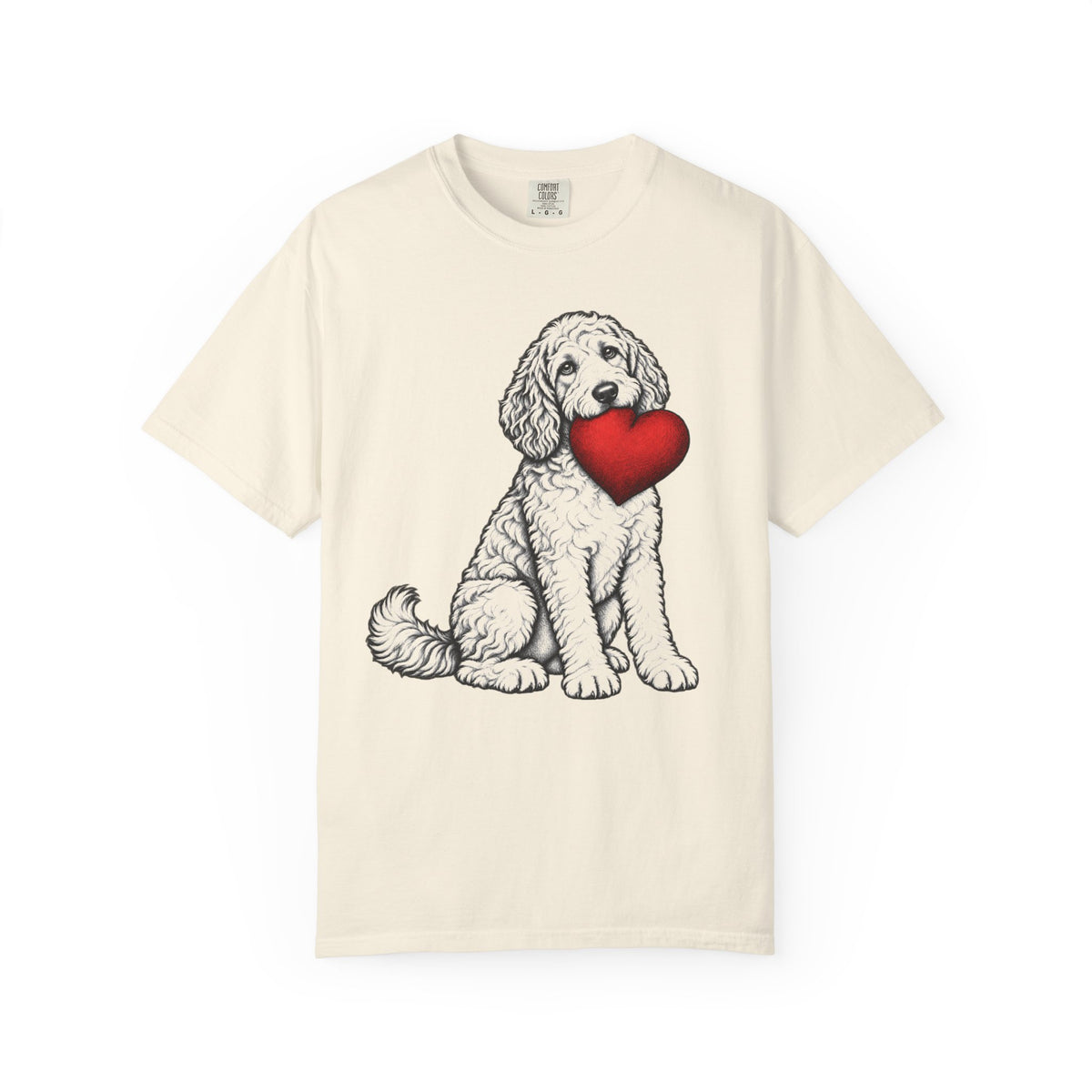 Doodle Stole My Heart T-Shirt in Ivory from When Dogs Fly