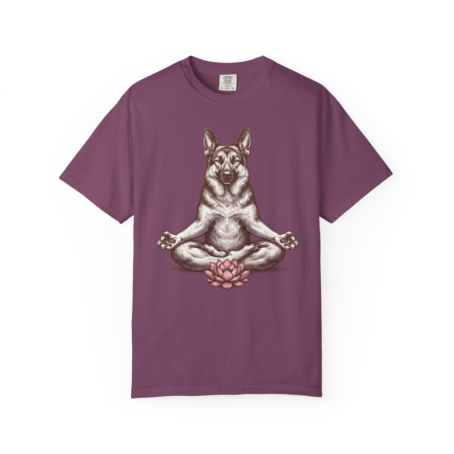 German Shepherd State of Mind T-Shirt in Berry from When Dogs Fly