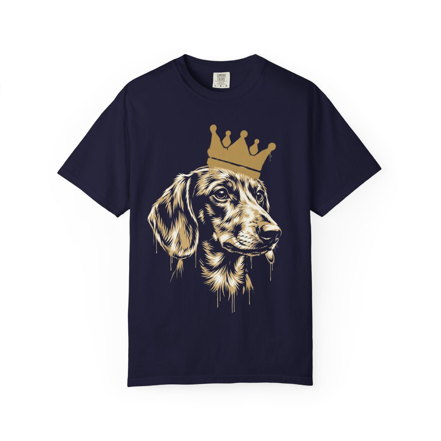 Long Live the Dachshund T-Shirt in True Navy from When Dogs Fly