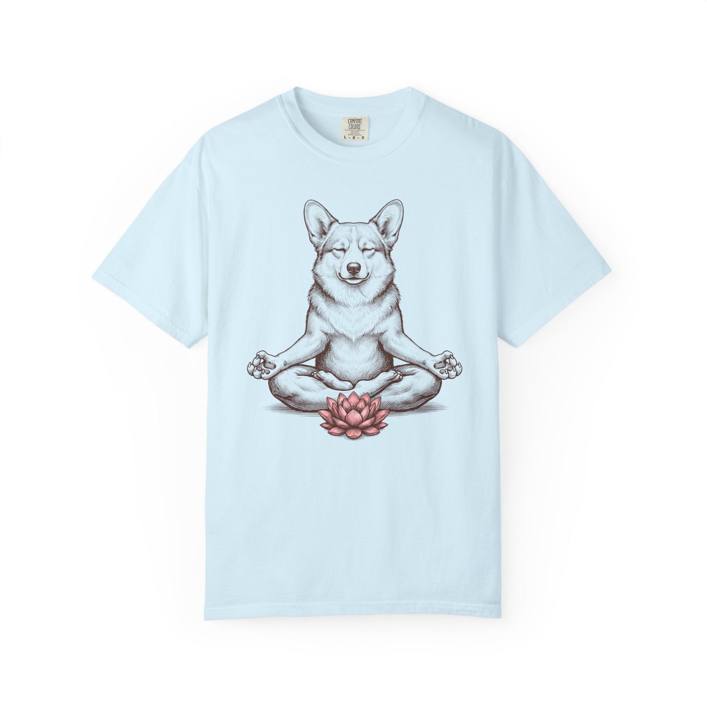 Corgi State of Mind T-Shirt in Chambray from When Dogs Fly
