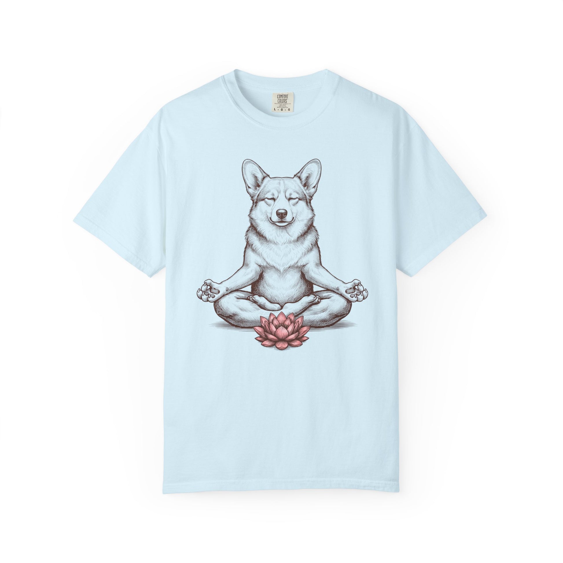 Corgi State of Mind T-Shirt in Chambray from When Dogs Fly