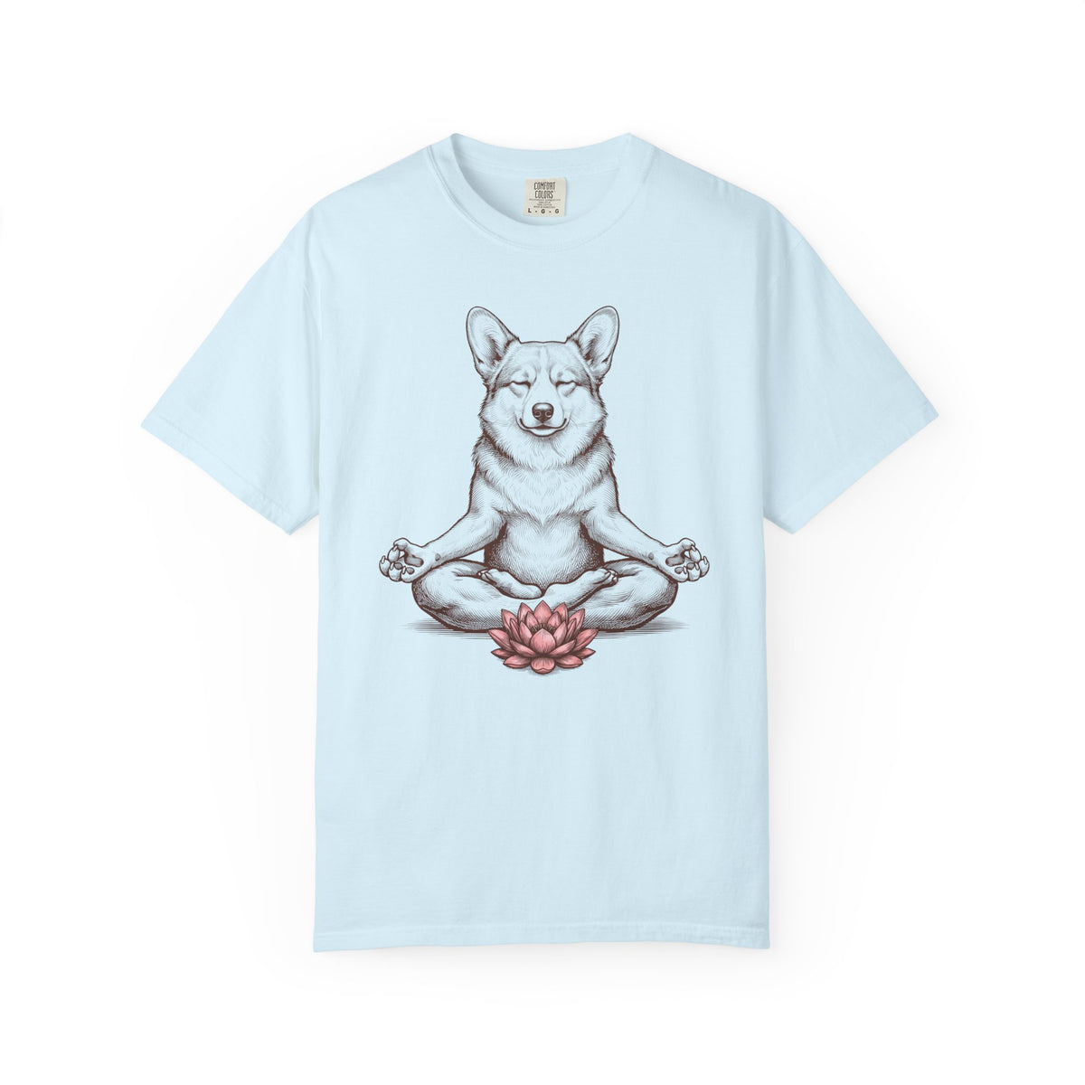 Corgi State of Mind T-Shirt in Chambray from When Dogs Fly