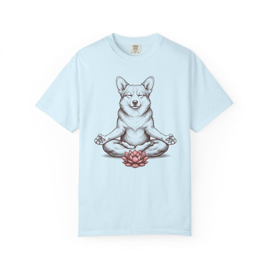 Corgi State of Mind T-Shirt in Chambray from When Dogs Fly