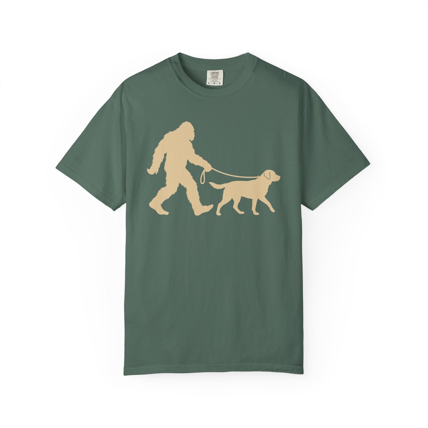 Bigfoot's Labrador Retriever T-Shirt in Blue Spruce from When Dogs Fly