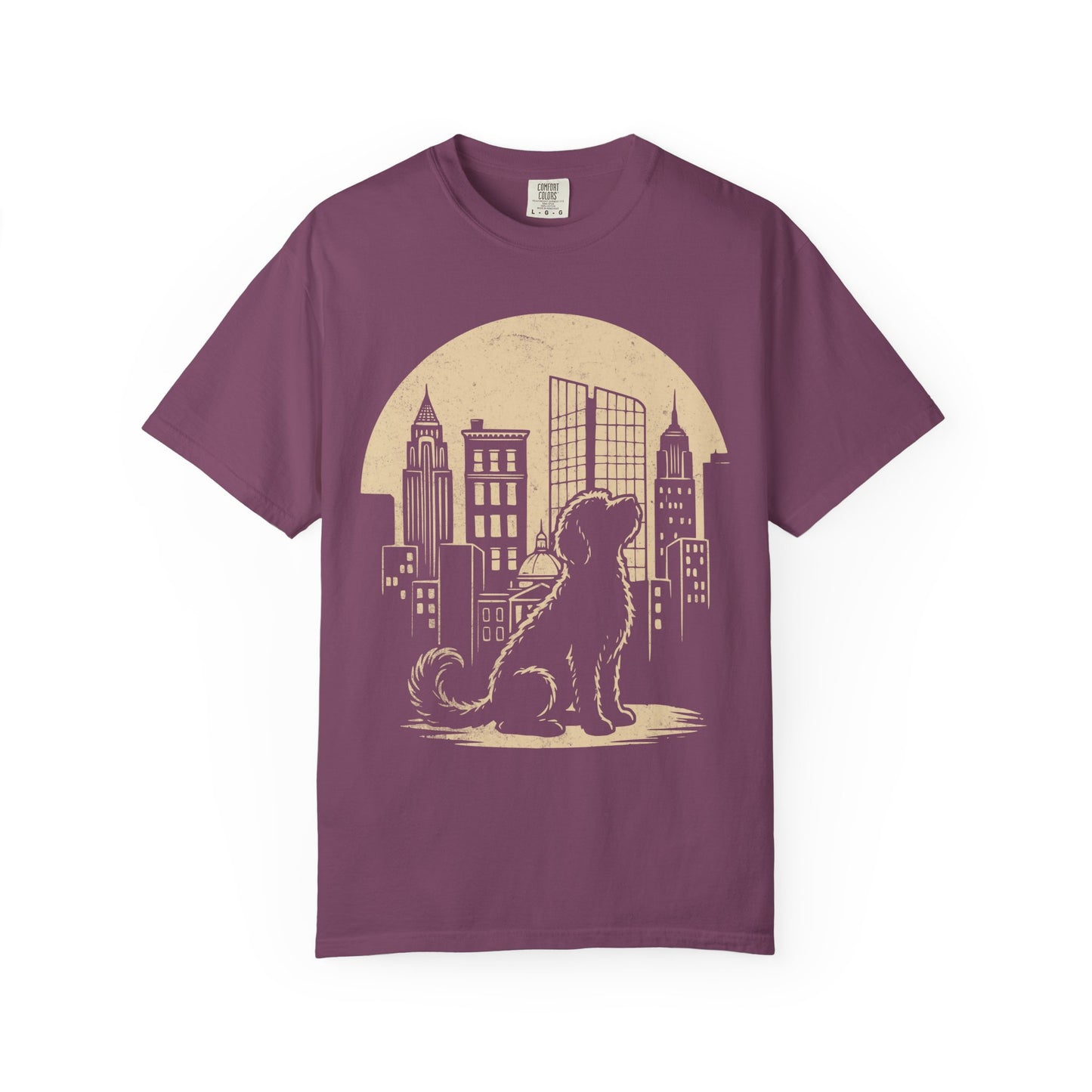 Big City Labradoodle T-Shirt in Berry from When Dogs Fly