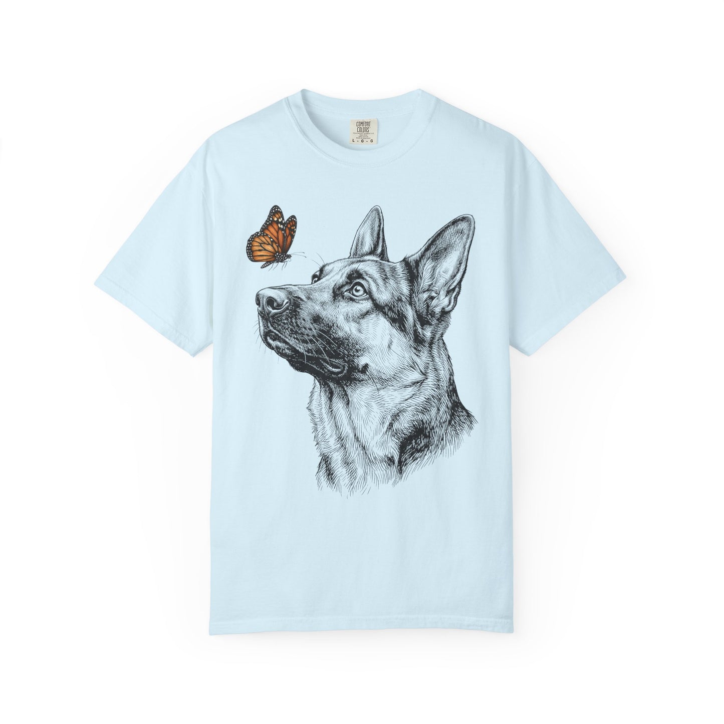 Hello Butterfly German Shepherd T-Shirt