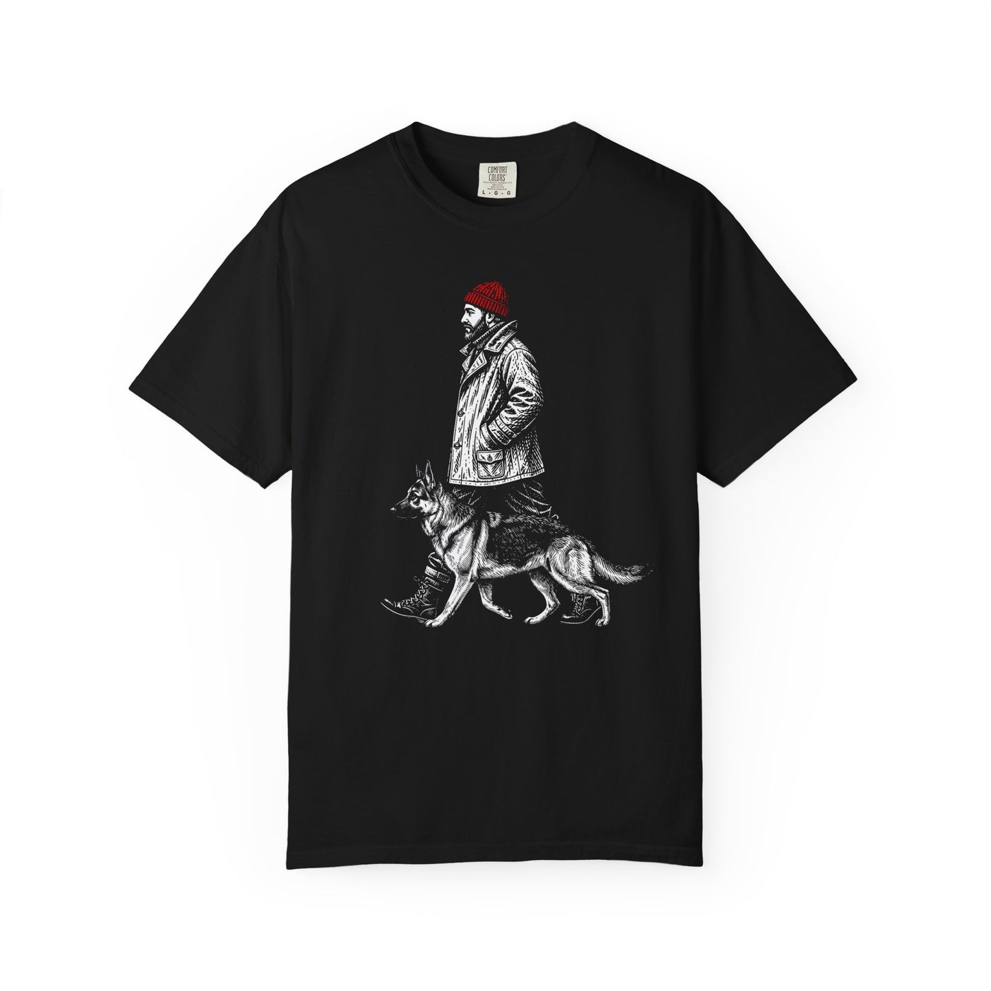 Good Company Vintage German Shepherd T-Shirt in Black from When Dogs Fly