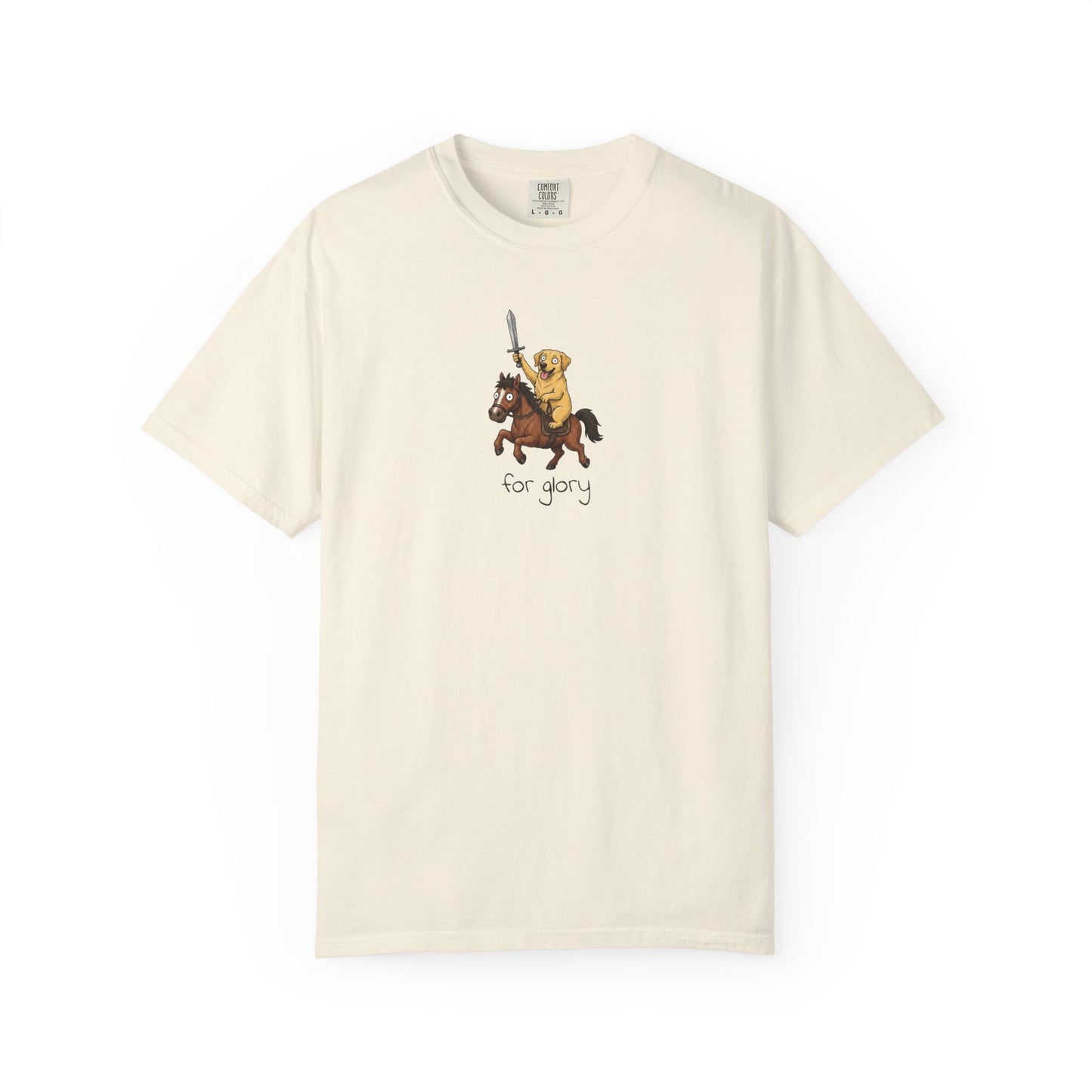 For Glory Labrador Retriever T-Shirt in Ivory from When Dogs Fly