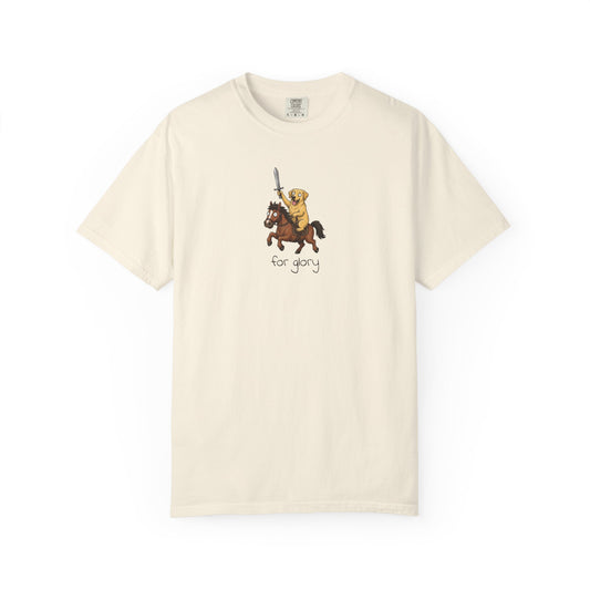 For Glory Labrador Retriever T-Shirt in Ivory from When Dogs Fly