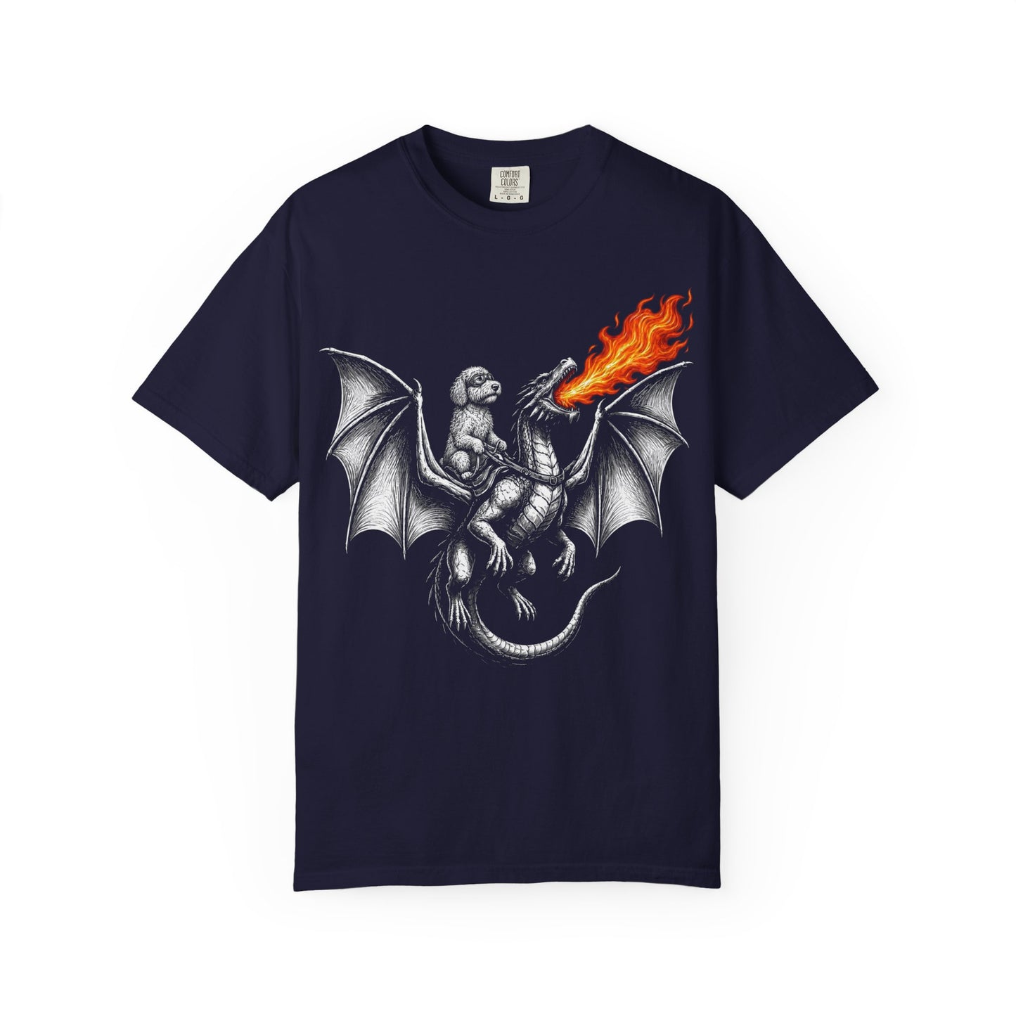 Dragon Riding Labradoodle T-Shirt