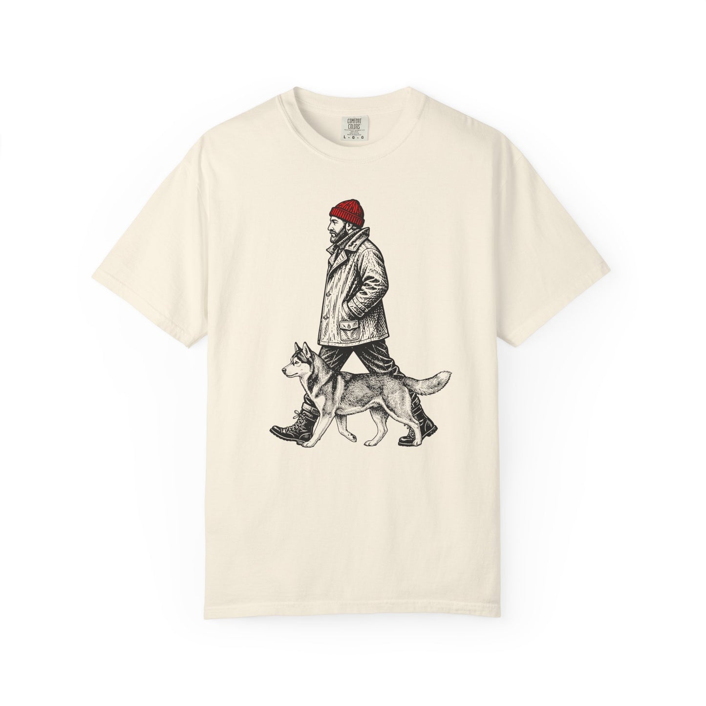 Good Company Vintage Siberian Husky T-Shirt in Ivory from When Dogs Fly