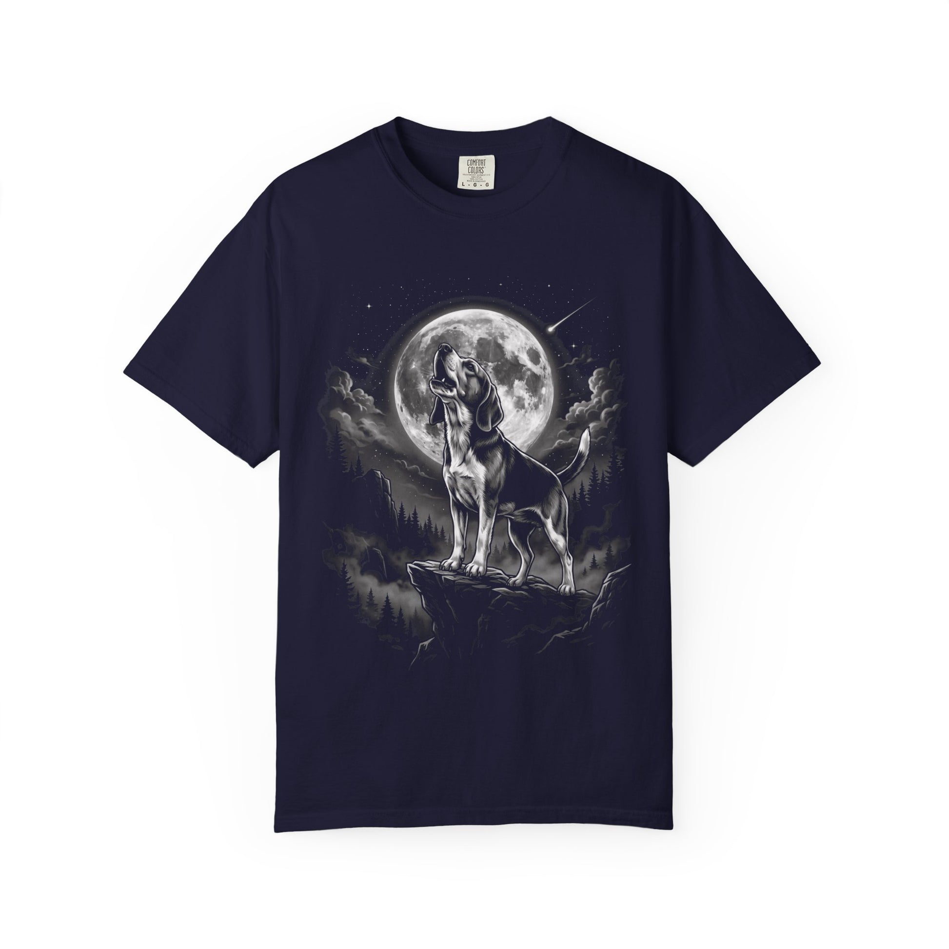 Born to Howl Beagle T-Shirt in True Navy from When Dogs Fly
