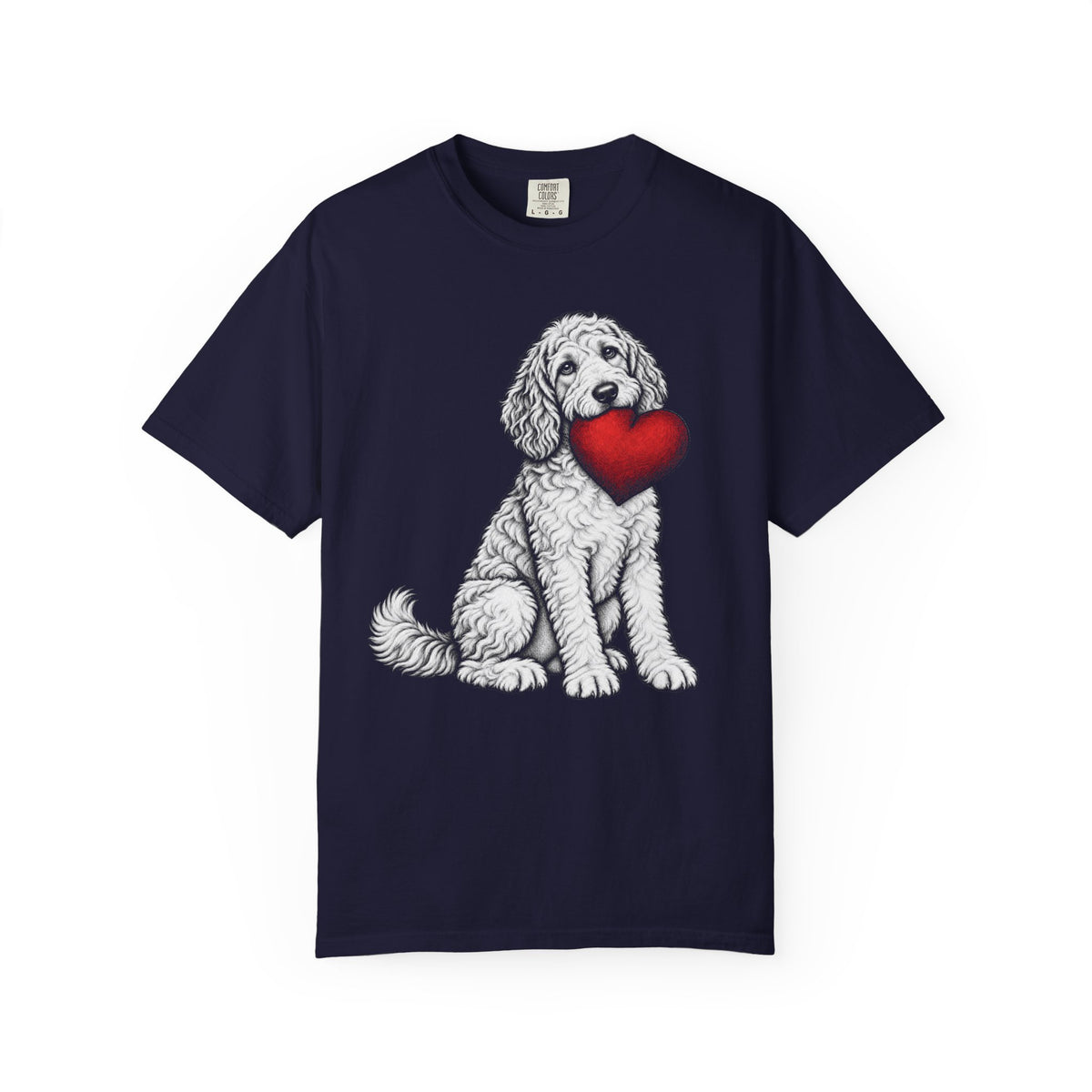 Doodle Stole My Heart T-Shirt in True Navy from When Dogs Fly