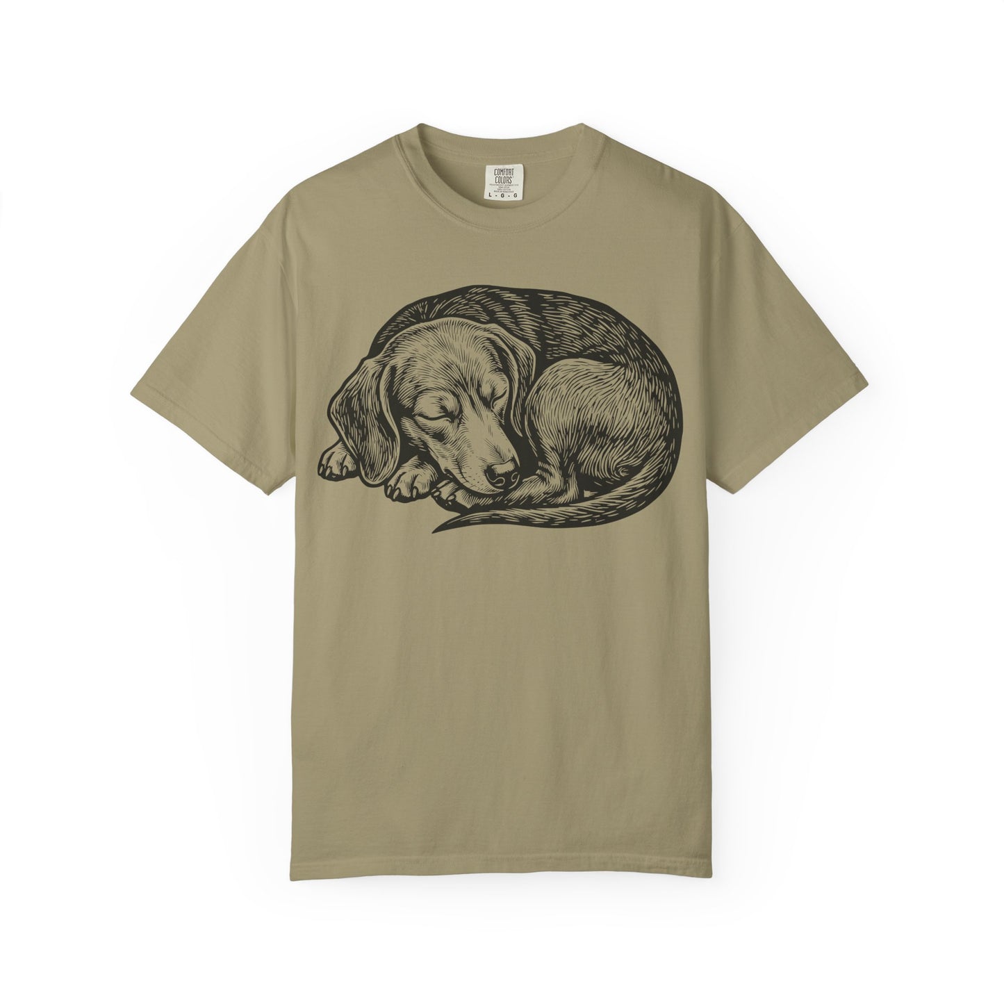 Cozy Nap Time Dachshund T-Shirt from When Dogs Fly
