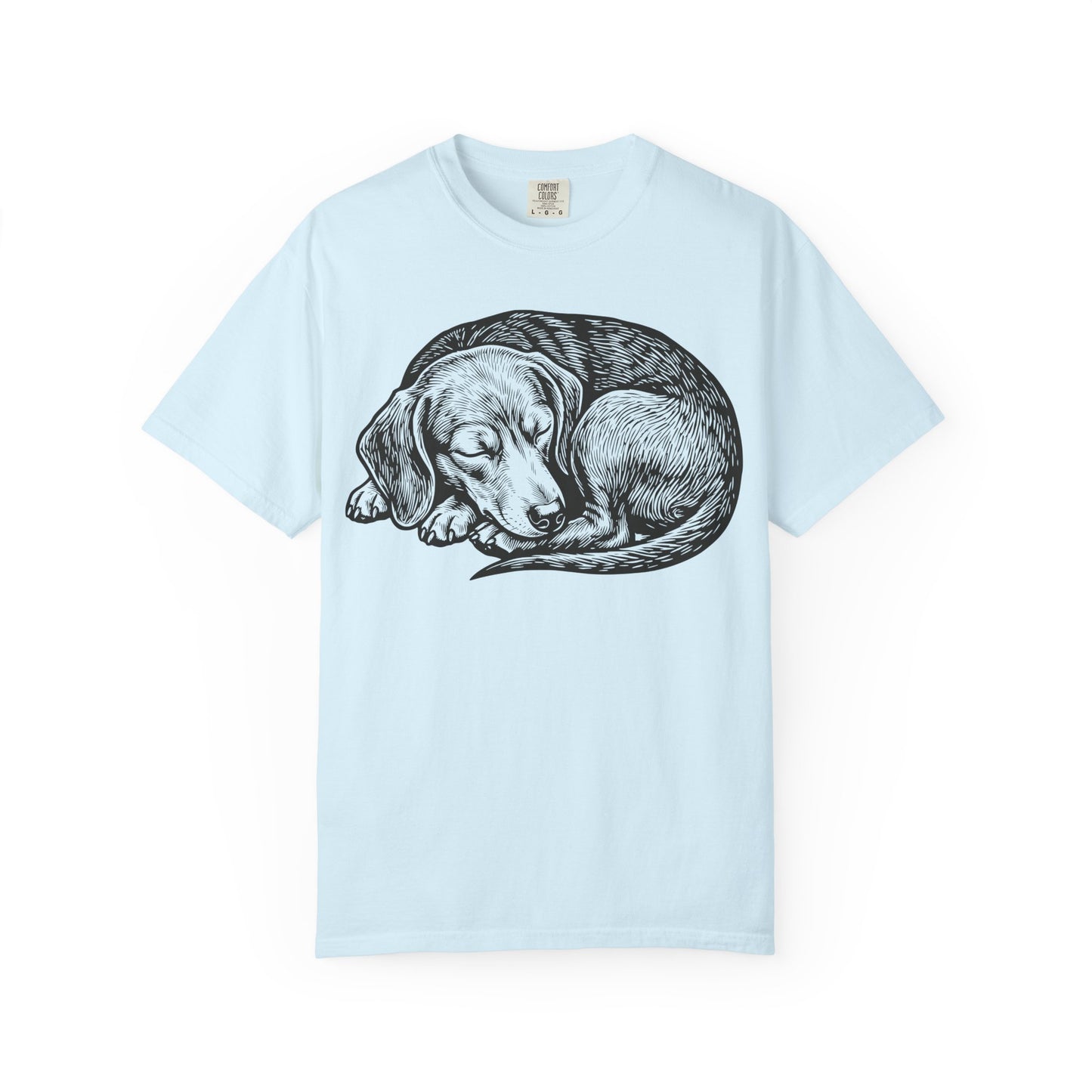 Cozy Nap Time Dachshund T-Shirt from When Dogs Fly