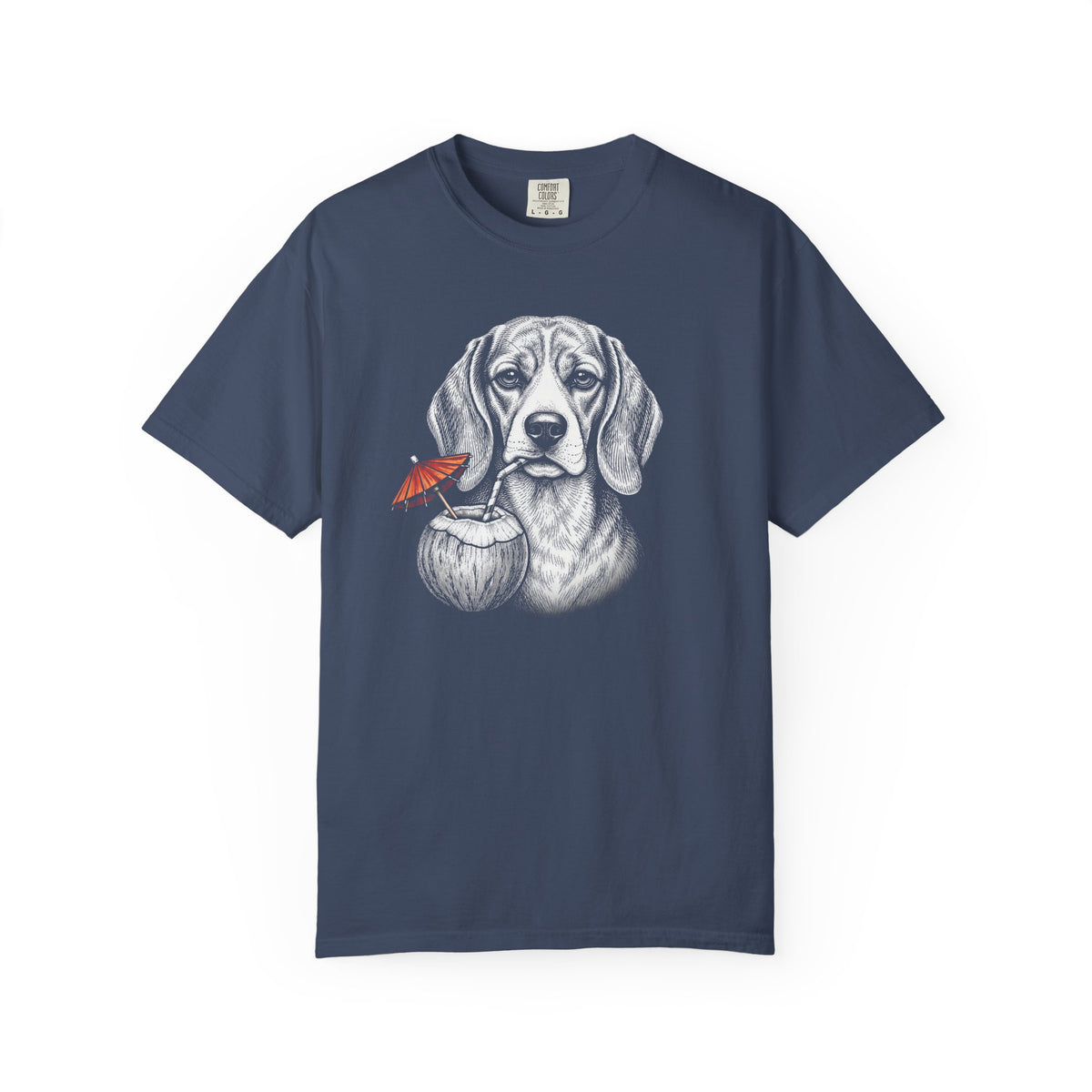 Island Time Beagle T-Shirt in Midnight from When Dogs Fly