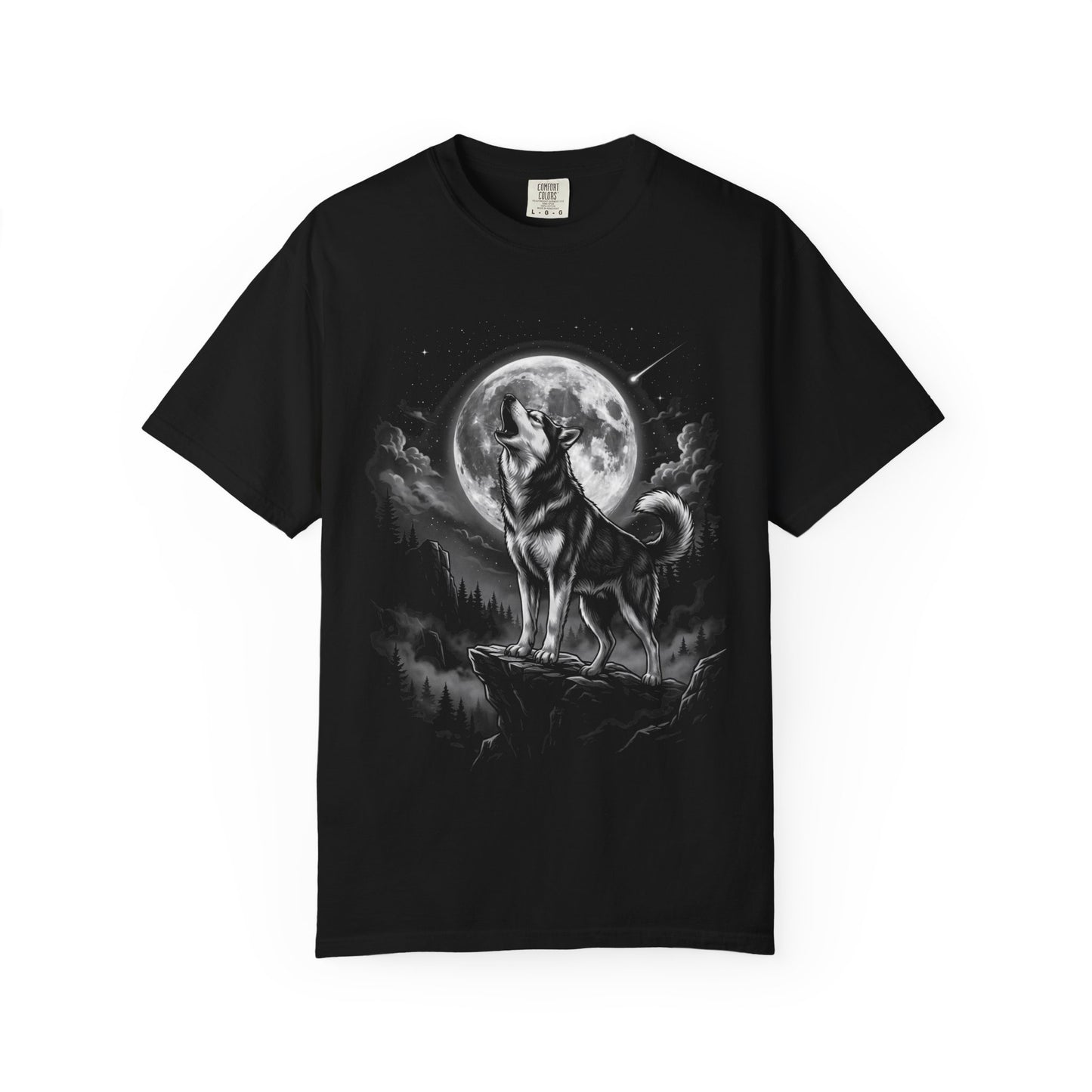 Born to Howl Siberian Husky T-Shirt in Black from When Dogs Fly